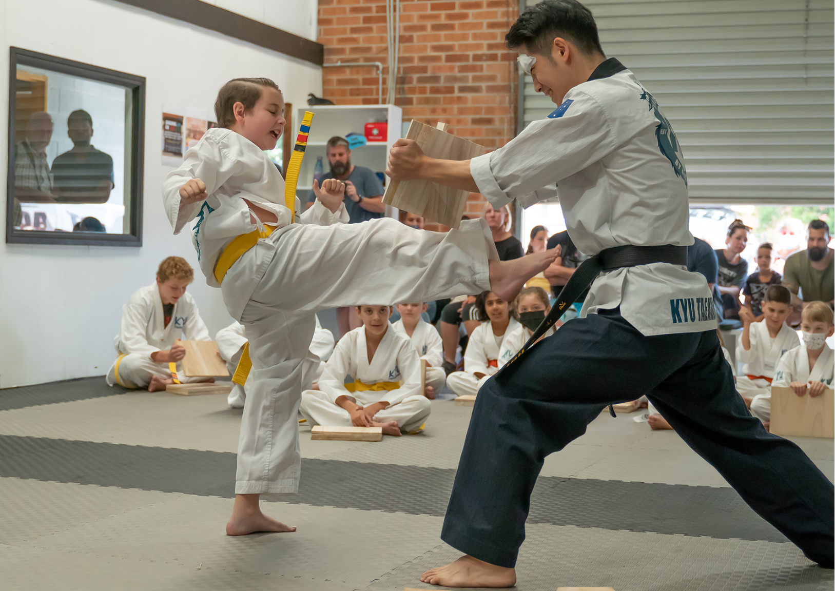 Master demonstrating traditional techniques